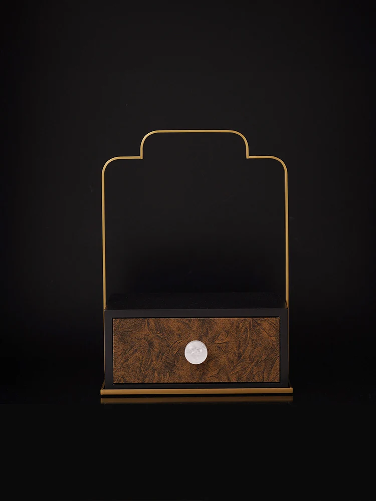 

Ретро-китайский декоративный столик для чайной комнаты/гостиной, мягкая декоративная композиция в стиле дзен, металлический, тканевый, каменный, декоративный...