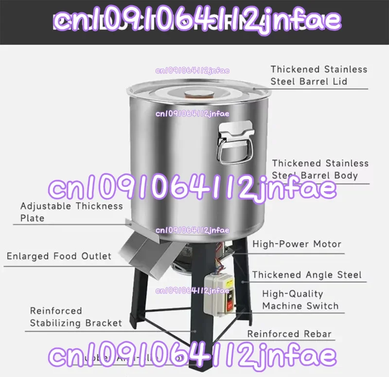 Electric Bucket-packed Vegetable Cutter - Multi-functional Food Chopper, Food Processing Machine for Restaurant & Commercial Kit