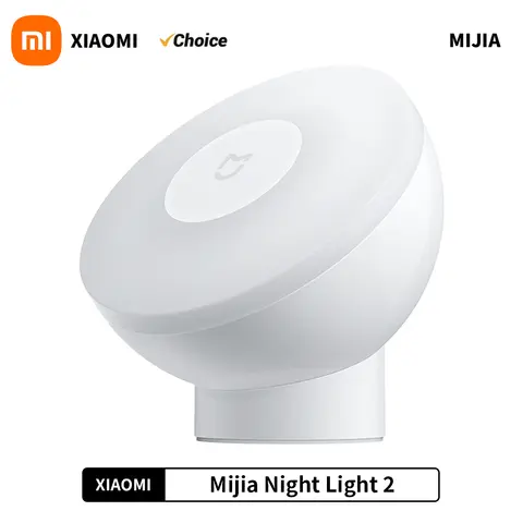 Xiaomi Mijia Led 유도 야간 조명 2 램프 조정 가능한 밝기 자기 베이스가 있는 적외선 스마트 인체 센서