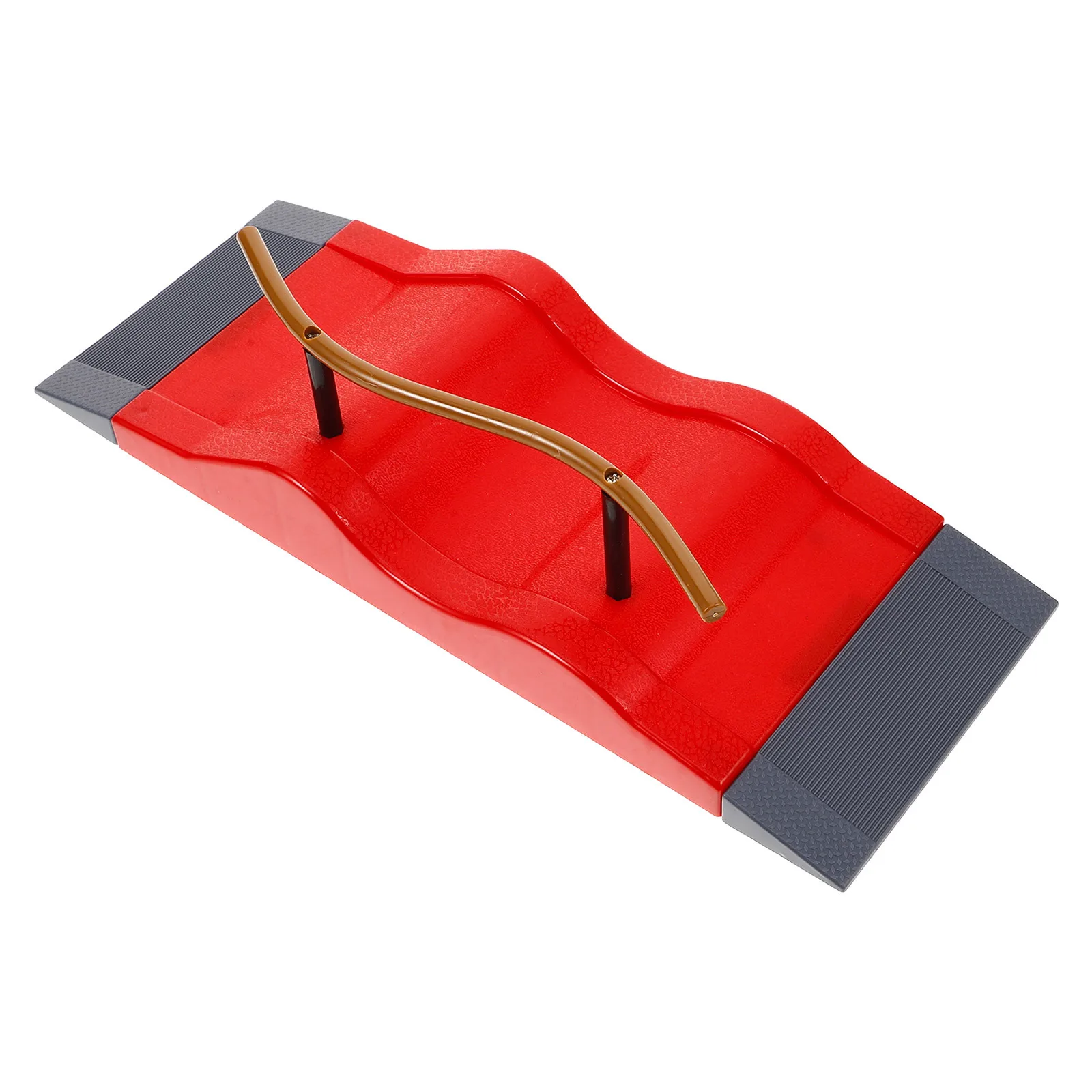 Accessoires de planche à roulettes, Mini rampe de patin, pont de planche à roulettes en plastique pour la pratique du skateboard des doigts, parc de patins à doigts