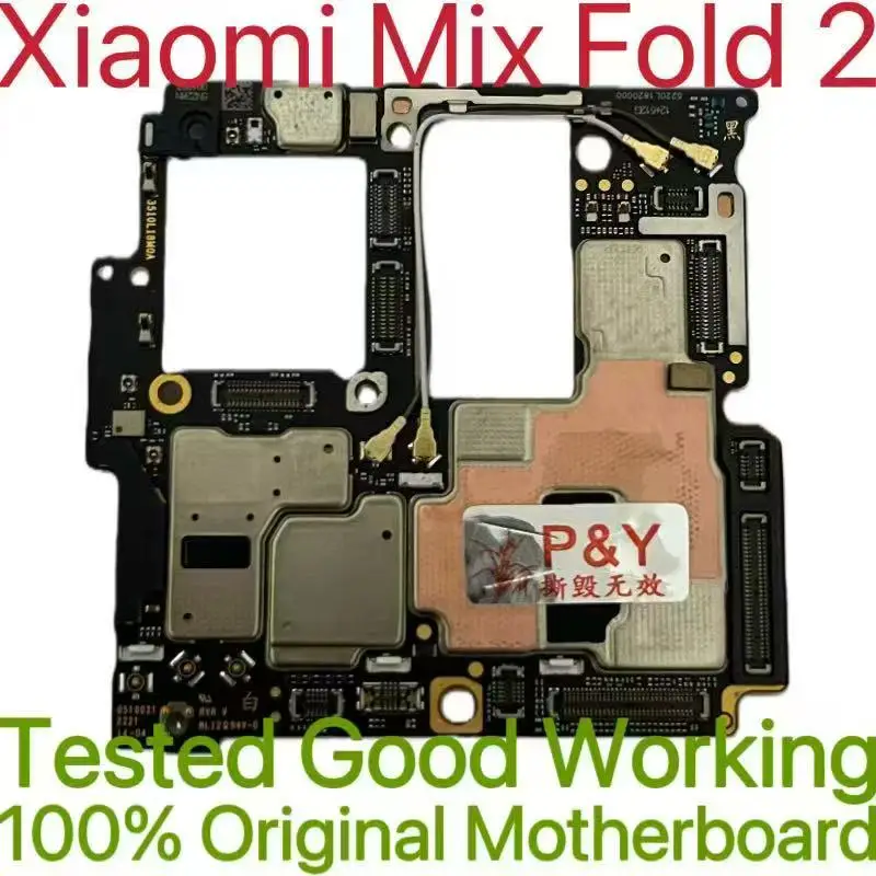 Origineel ontgrendeld moederbord voor Xiaomi Mix Fold 2 moederbord moederbord ontgrendeld met chips circuits flexkabel