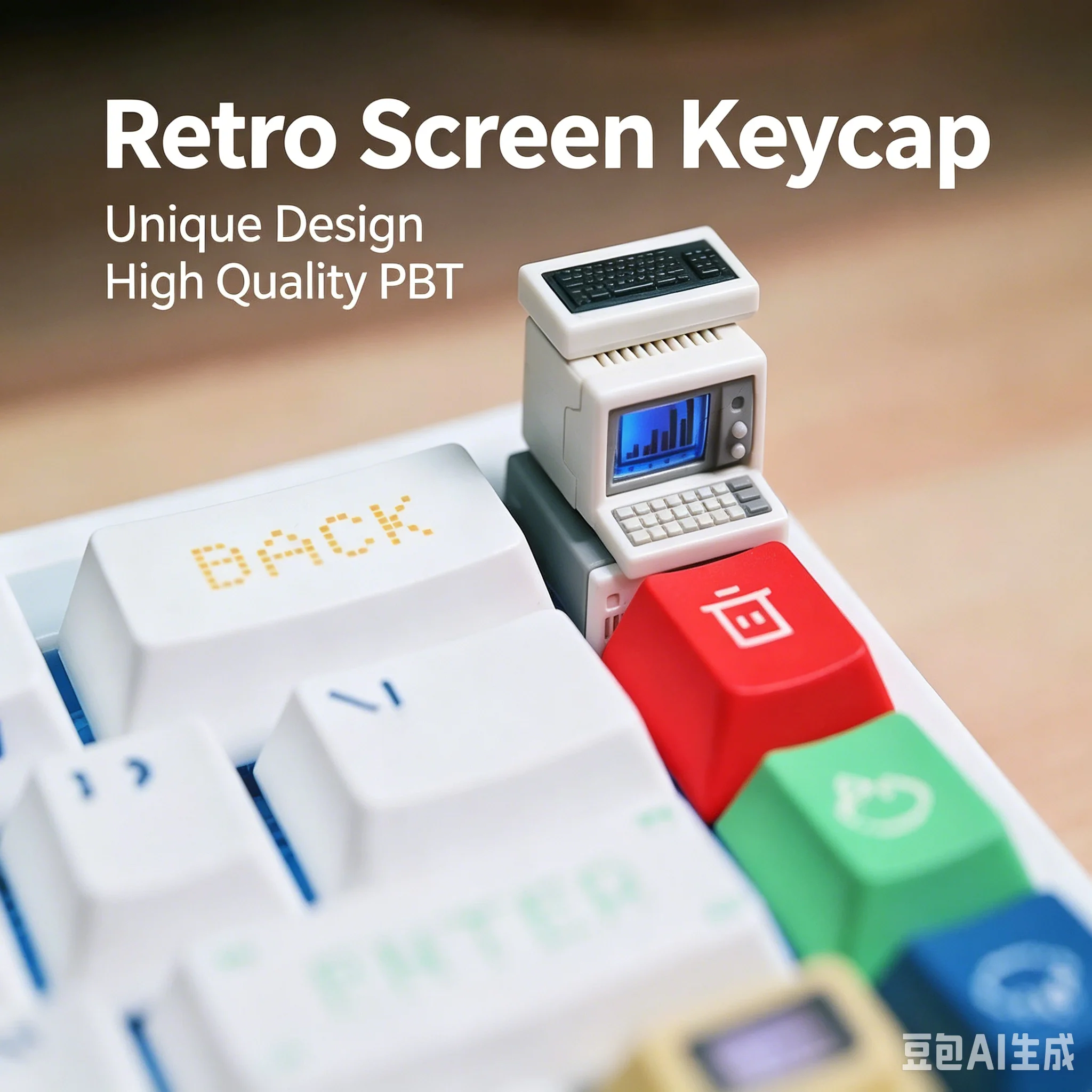 Retro Computer Keycap Backlit - Gaming Accessories Retro 评论和价格