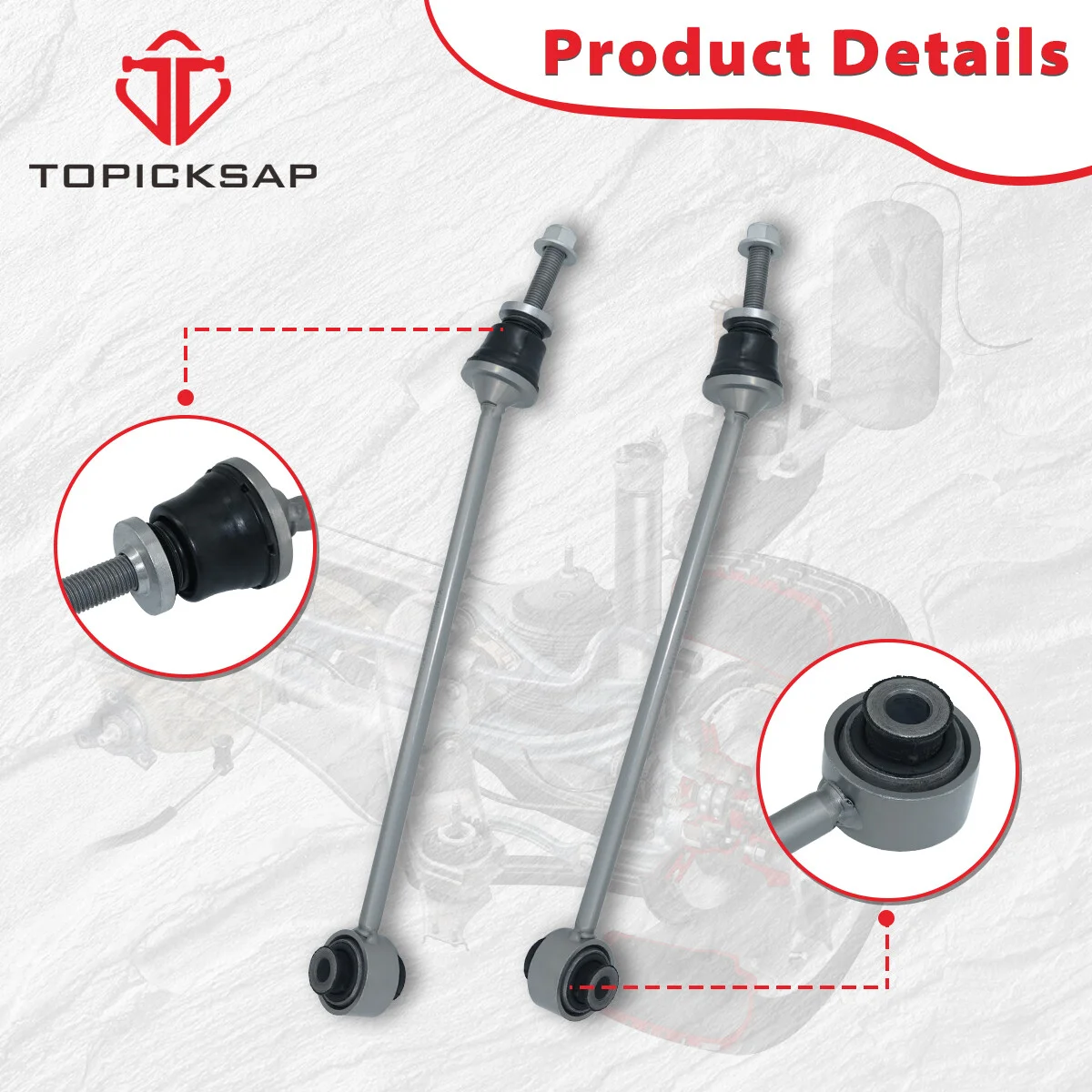 TOPICKSAP 2Pcs Front Stabilizer Sway Bar End Link for Mercedes-Benz GL350 450 550 GLE300D 350 400 550 550E GLS450 550 ML250 AMG