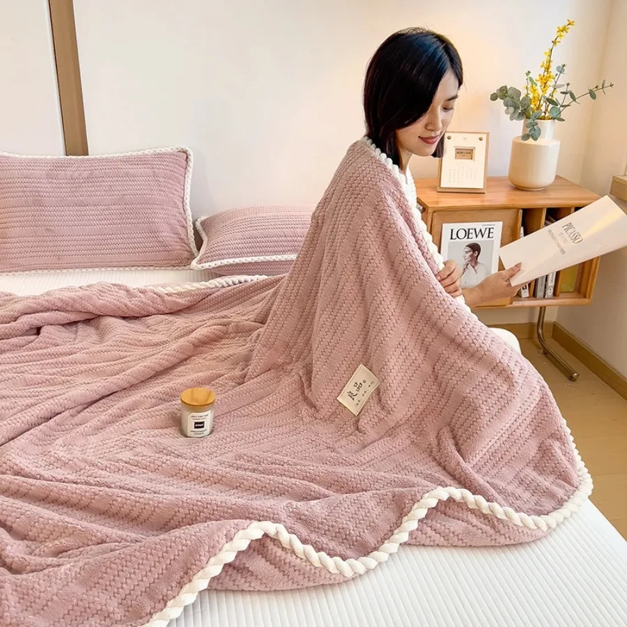 Thickened Winter Blankets Plush Blankets Household Multi Specification Warm Thick Soft Covers Sofas Warm Blankets Knee Bedding