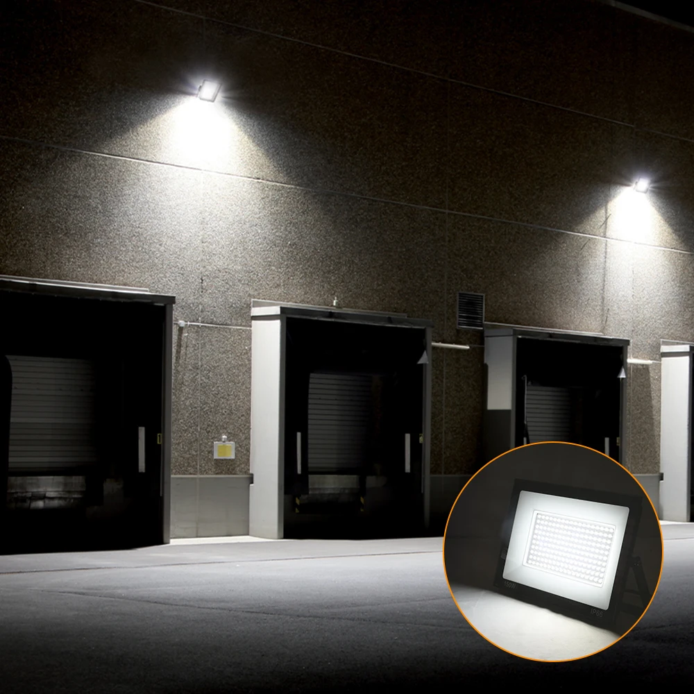 LED-Flutlicht 100W 150W 200W Wasserdichtes Flutlicht Außenbeleuchtung Gartenleuchte Platzbeleuchtung Garagenbeleuchtung Straßenbeleuchtung – Detail 10