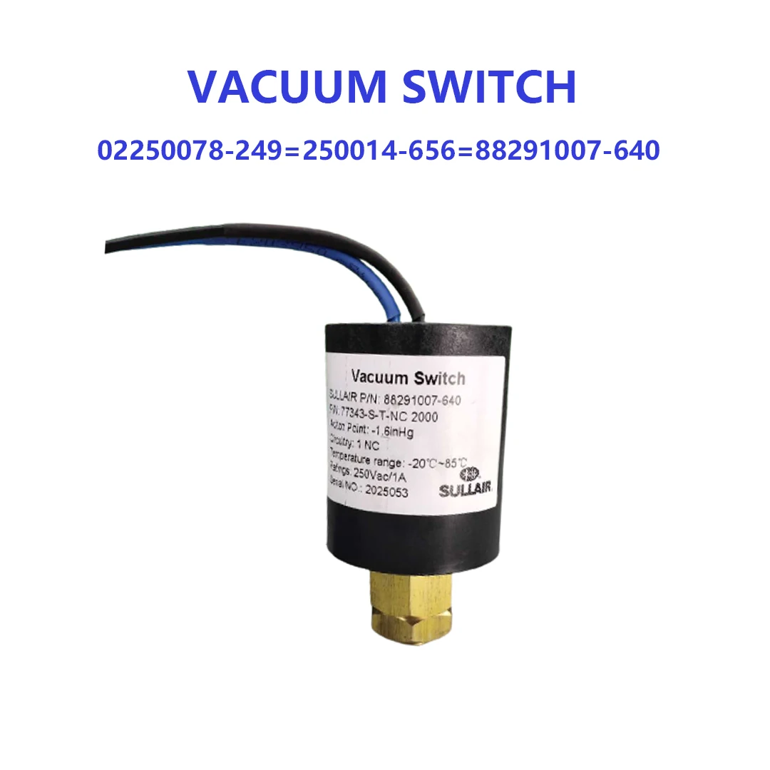 Genuine SULLAIR Screw Air Compressor Parts Vacuum switch 02250078-249 250014-656 88291007-640 Replacement Repair Kit