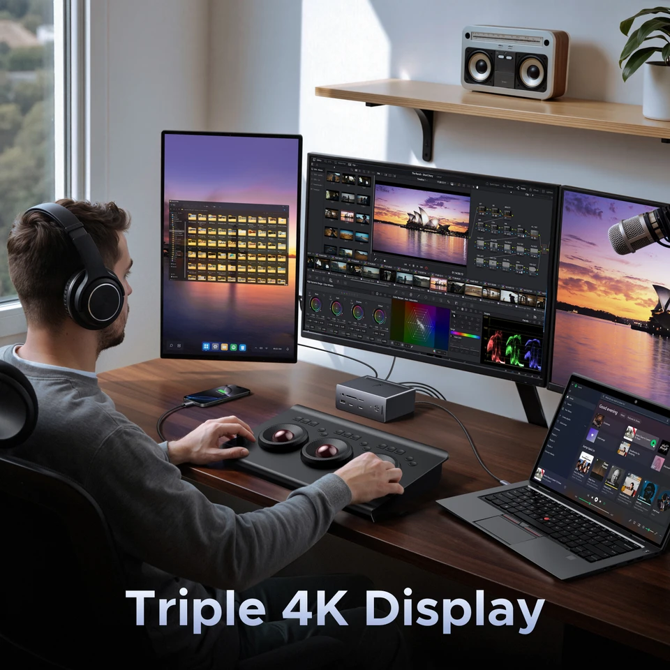 UGREEN 14-in-1 USB HUB Docking Station Type-C to 4K120Hz DP 4K60Hz