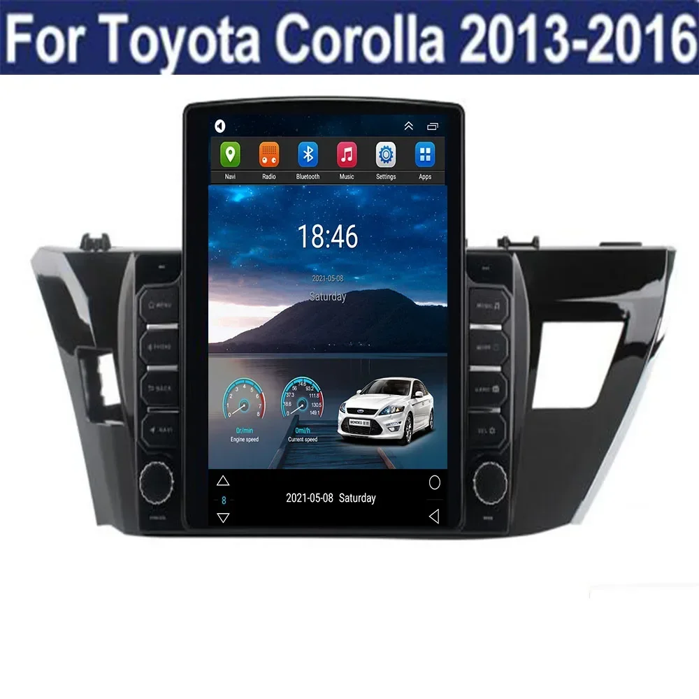 

Автомобильный радиоприемник Tesla Style 2Din Android 14 для Toyota Corolla Ralink 2013-2035, мультимедийный видеоплеер, GPS, стерео Carplay DSP RDS
