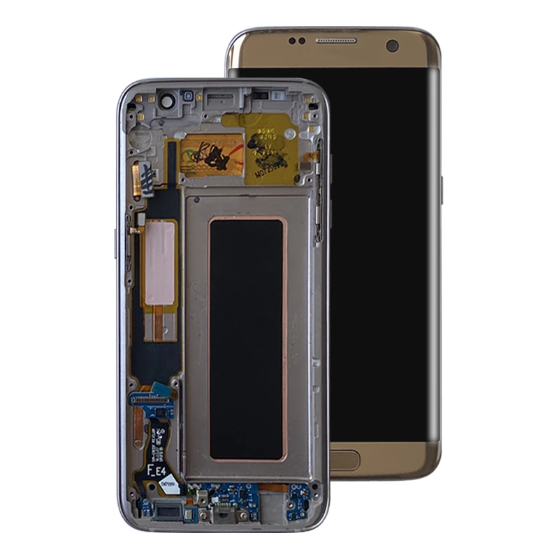 Imagem -02 - Tela Sensível ao Toque Lcd com Moldura para Samsung Galaxy s7 Edge G935 G935a Sm-g935f Original