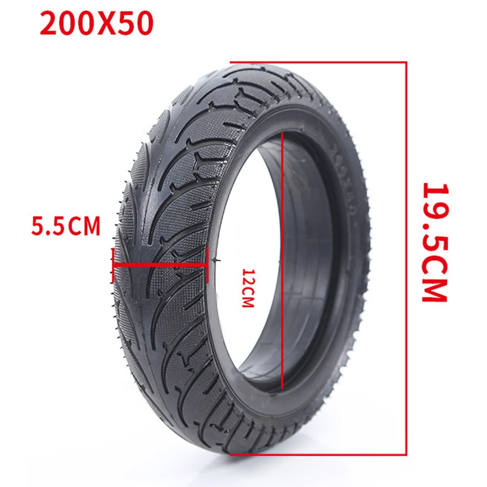 Electric Scooter Tire 200x60 Solid Tire For Skateboarding Easy To Install Excellent Grip High-quality Materials