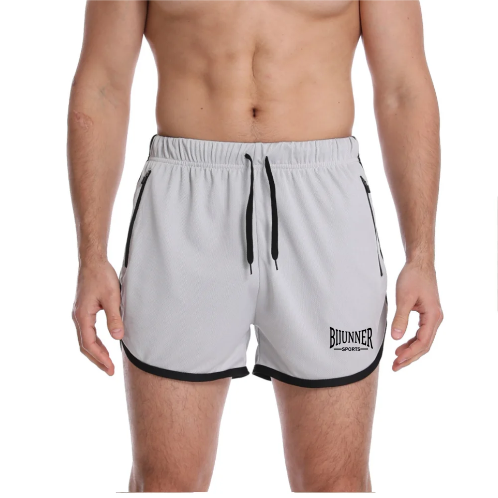 Nouveaux Shorts de Sport avec poche à fermeture éclair, vêtements de Sport, de Jogging, d'entraînement, de basket-ball, de Fitness, de course, d'été