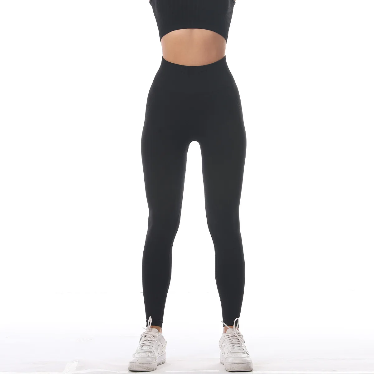 

Women's Sports Tights High Waisted Fitness Tights Push Up Yoga Pants Seamless Tights Sportswear Exercise Tights