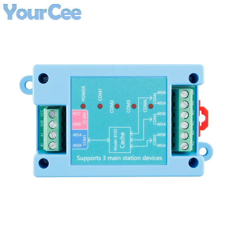 Processeur de Conversion d'interface de données RS485, trois maîtres, un esclave, Module de Communication Modbus-RTU, Protection ESD, qualité industrielle