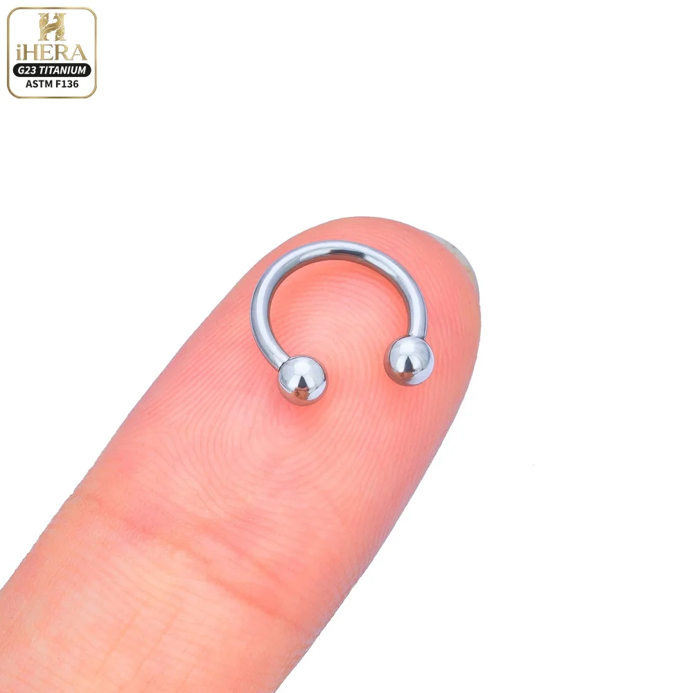 1/5PC G23 Titanium Nose Rings Piercings Lip Eyebrow Ear Septum Helix Cartilage Septum Body Jewelry Piercing Labret Nariz C Rod