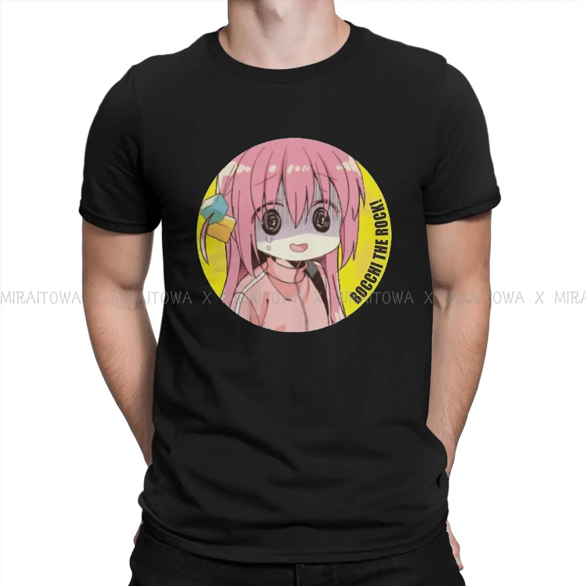 Cute Classic Hip Hop TShirt Bocchi the Rock Gotou Hitori Anime Printing Streetwear Comfortable T Shirt Male Tee Unique Gift