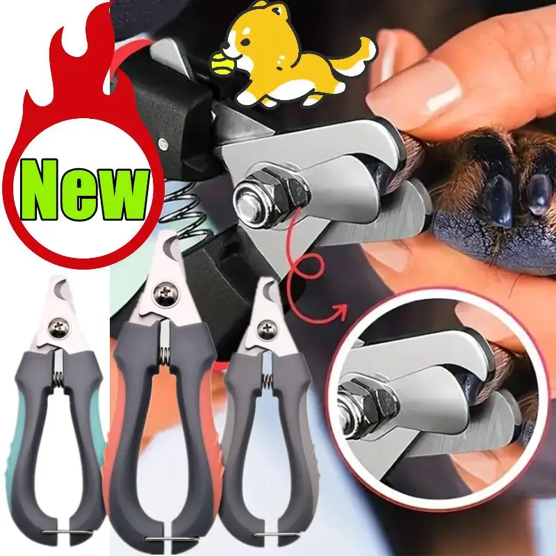 Professional Pet Dog Nail Clipper Cutter Stainless Steel Grooming Nail Toe Claw Scissors Clippers for Animals Cats Pet Supplies