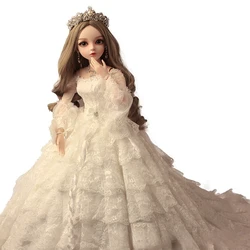 1/3 Bjd Doll White Wedding Dress Doll For Girls Valentine's Day Wedding Anniversary Gift