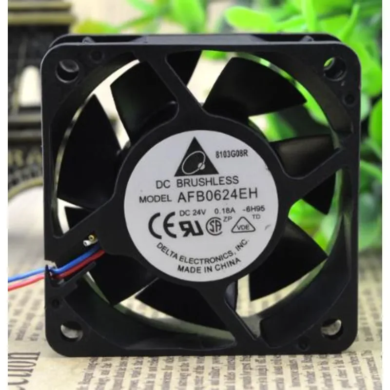 

New CPU Cooling Fan For Delta AFB0624EH 6025 24V 0.18A 6CM Dual Ball Frequency Converter Cooler Fan