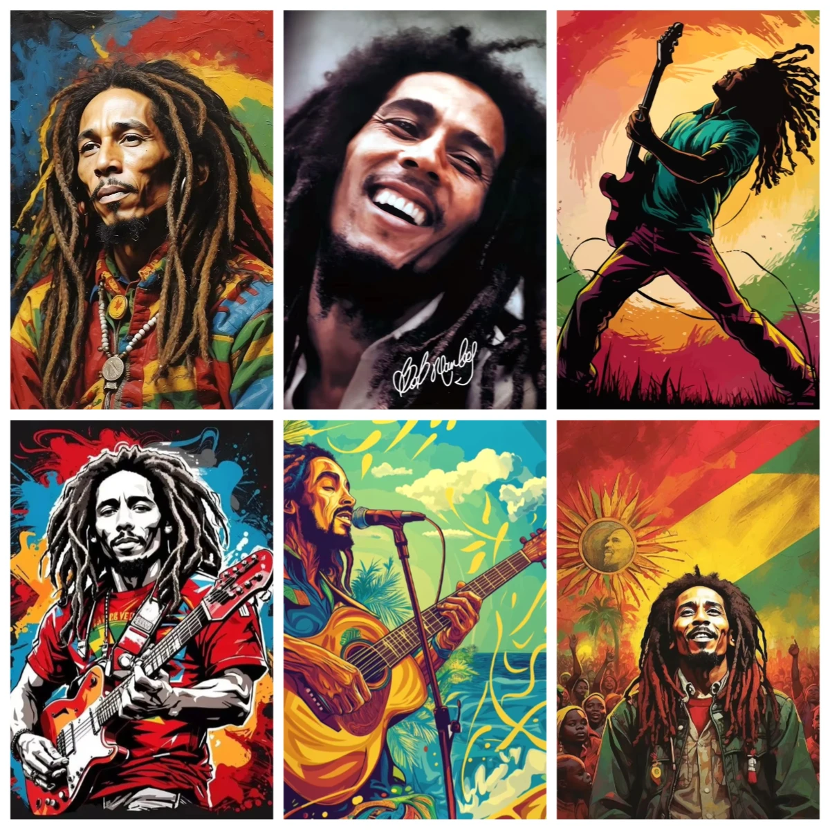 500/1000/1200/2000PCS Jigsaw Puzzles Vintage Portrait Reggae Singer Family Activity Games for Gameroom Bedroom Home Decor Gift