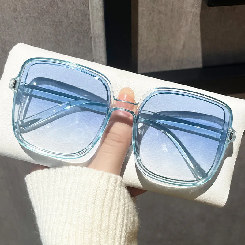 موضة جديدة الطيار النظارات الشمسية النساء جسر مزدوج المتضخم نظارات شمسية البيضاوي نظارات التصميم الكلاسيكي نظارات UV400 النظارات