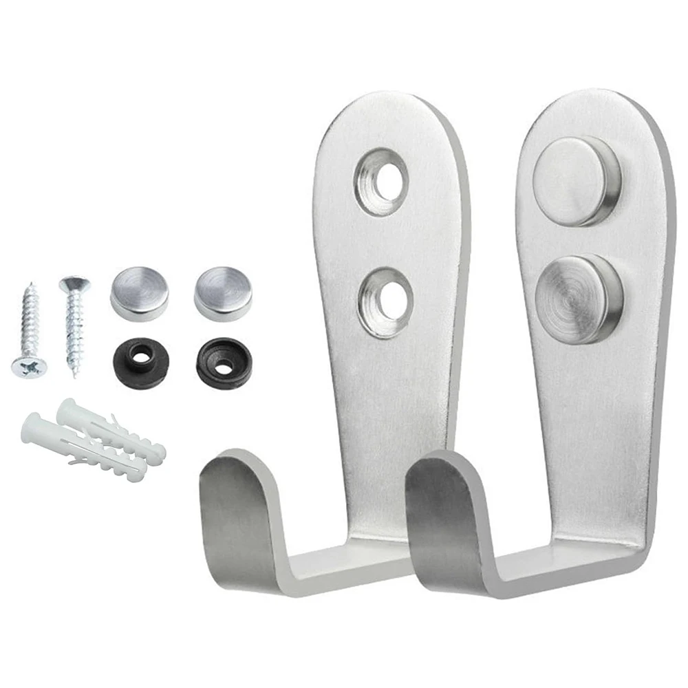 Ganchos de montaje en pared, paquete de 5 ganchos de entrada individuales, ganchos resistentes de acero inoxidable, ganchos de Metal para colgar ropa, chaquetas y batas