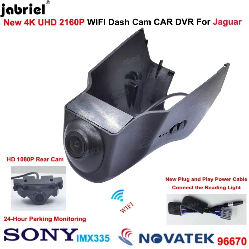 4K 2160P Wifi Car Dvr Dash Cam For Jaguar F-Type 2014 2015 2016 2017 2018 For Jaguar XJR XJ 2016 2017 Cameras Video Recorder 24H