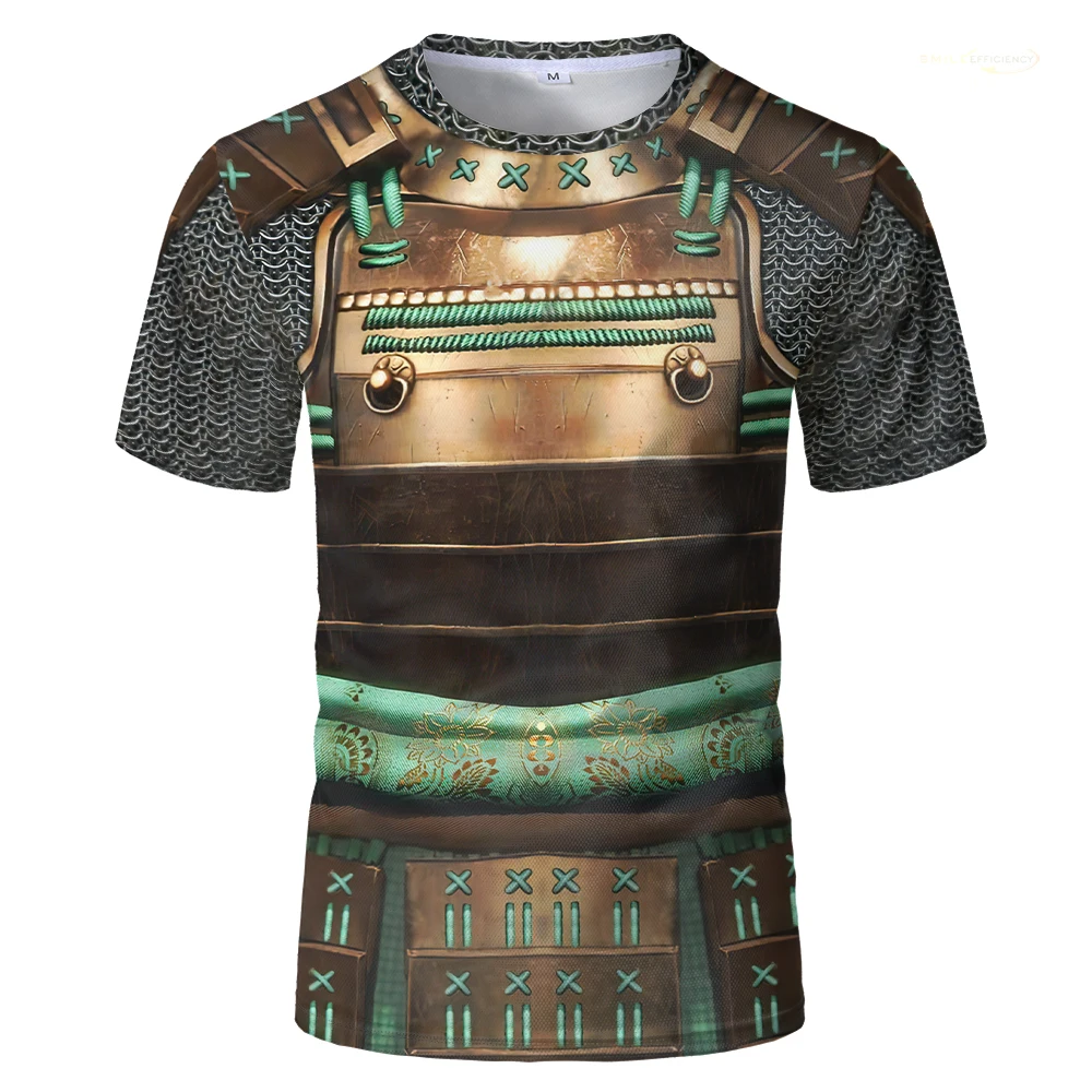 2024 Temple Knight Armor T-shirt 3D Printed Trendy Fashion Cosplay T Shirts Unisex Short Sleeved Round-neck Cool Street Tops