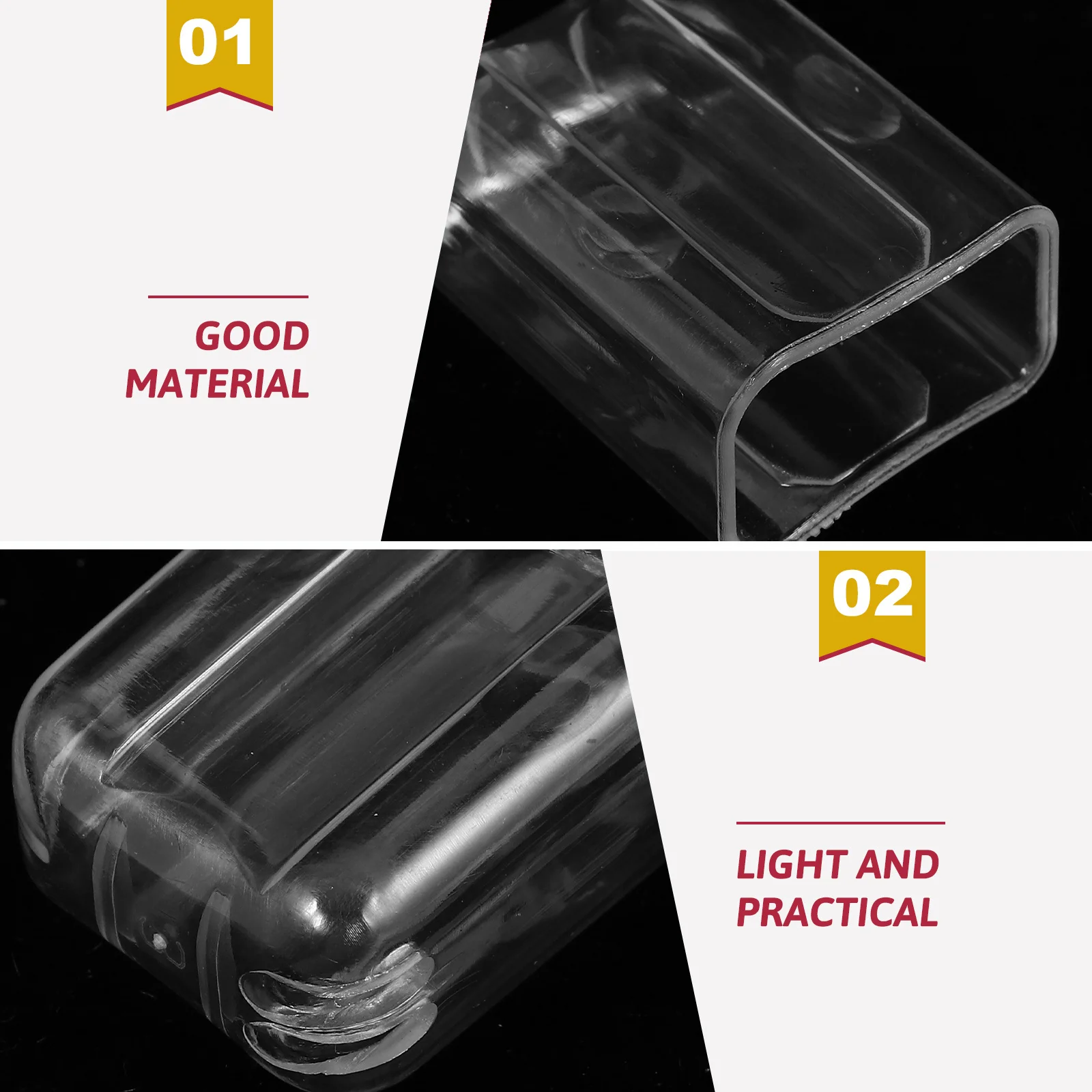 20 قطعة أغطية فرشاة الأسنان حماة شفافة سهلة إزالة قبعات المحمولة لرؤوس فرشاة الأسنان الكهربائية السفر الغبار #6