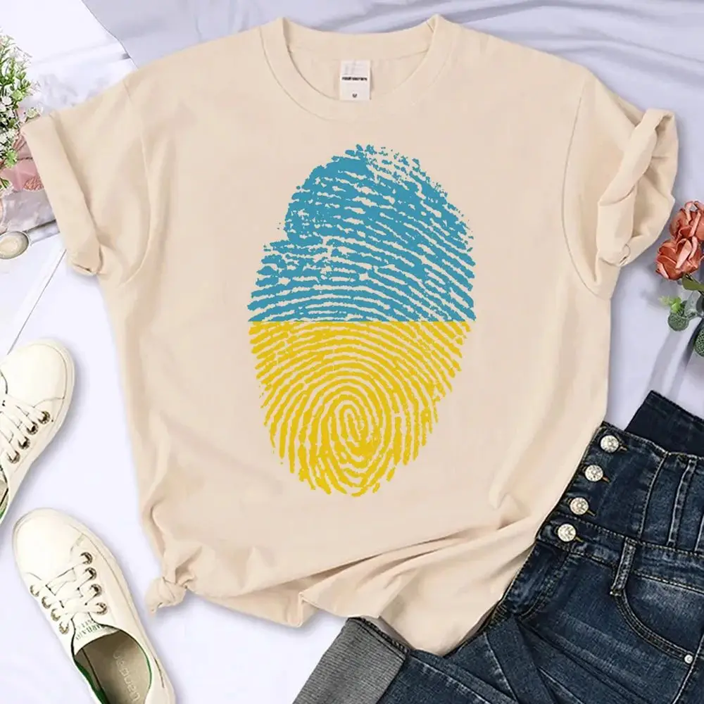 Ucrânia feminina Y2K Comic Anime Tee Tirt Fem 2 Calças de camada base Outono 2023 Temporada Outro material 00% Senhoras Premium Cl...