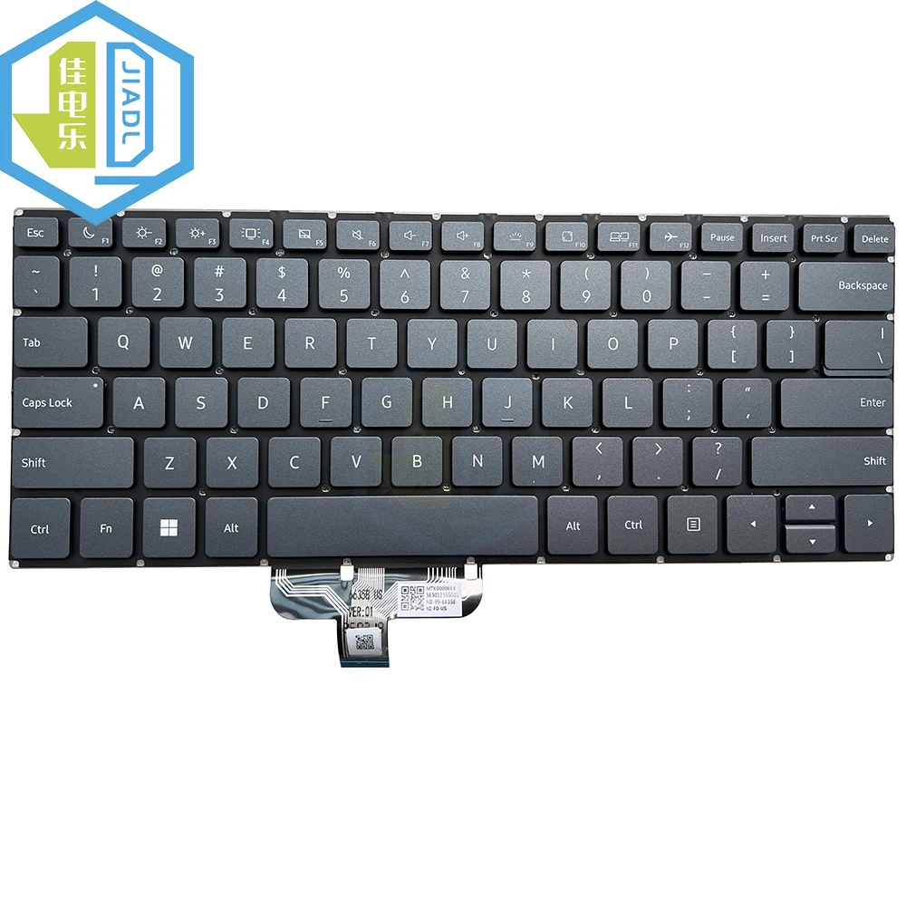 

Американская английская RU клавиатура для ноутбука с подсветкой для NB-99-6635B-YZ-F0-US D0K-V6635B-FPC MTK0000683, замена клавиатуры с подсветкой для ноутбука