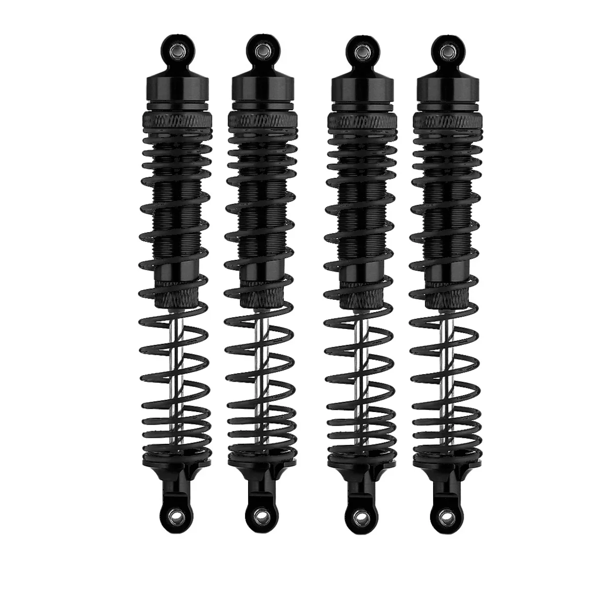 4 szt. Amortyzator 130mm LOSI 1/8 LMT W75 ze stopu aluminium przednia i tylna uniwersalna solidna oś do 1/8 Monster Truck samochodowych RC