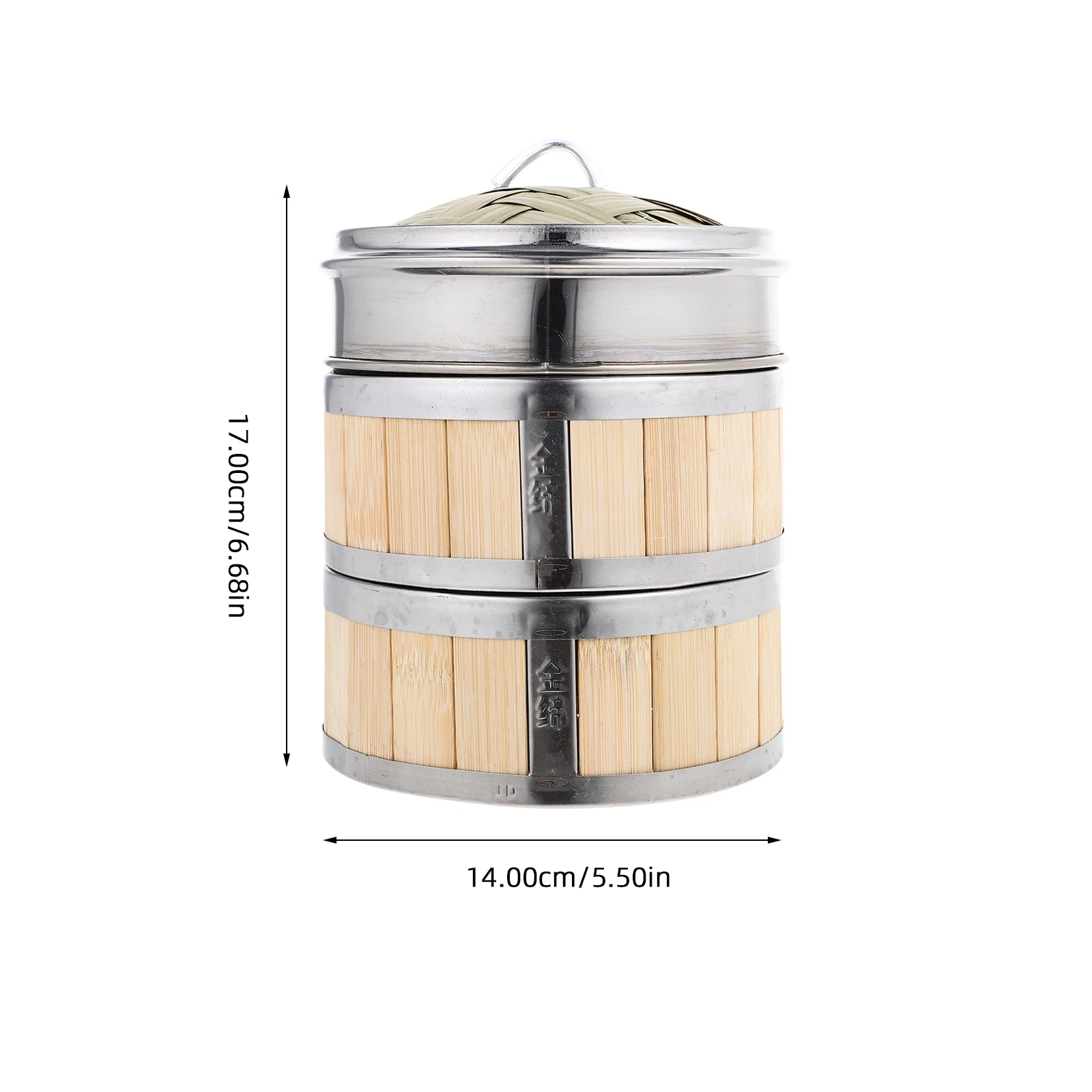 

1Set Bamboo Food Steamer Stainless Steel Kitchen Accessory Steams Fish Shellfish Beef Vegetables Dumplings Buns