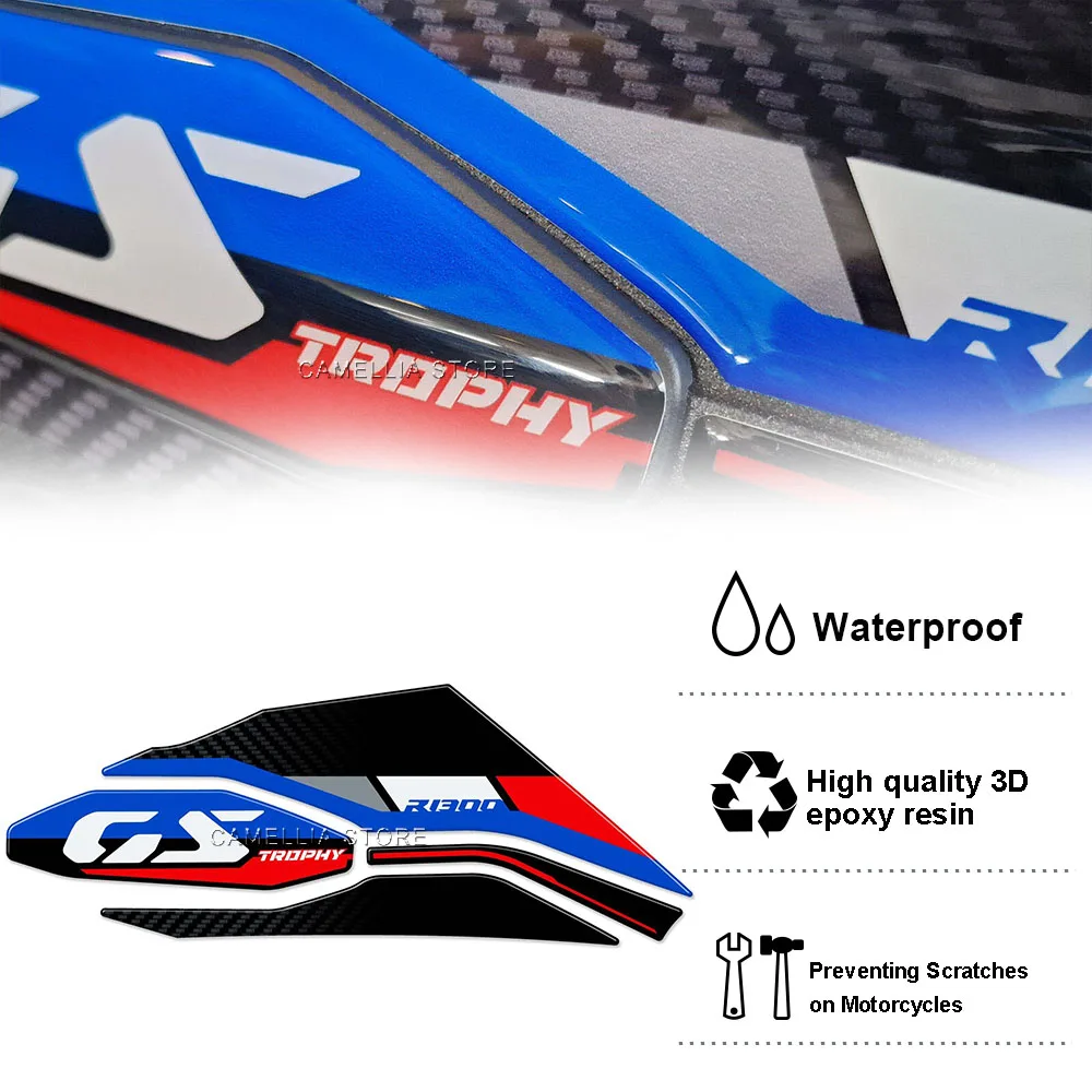 Motorcycle Rocker Arm Protection Sticker 3D Epoxy Resin Waterproof BMW R 1300 GS Motorcycle Sticker for BMW R 1300 GS 2024