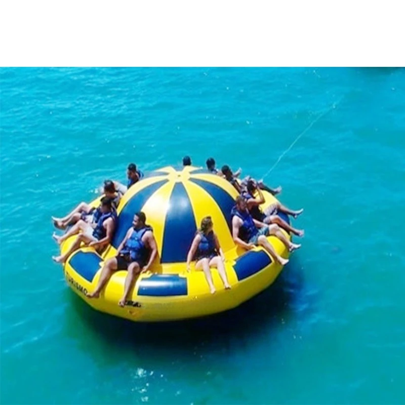 Commercial Water Toys Disco Boats Towing Tubes Inflatable UFO Boats Water Entertainment