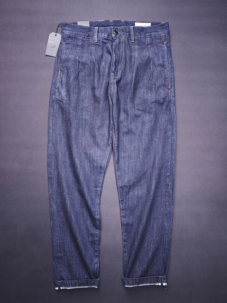 

American Retro Large Size Men's Jeans Loose Casual Long Pants Faded Effect Straight Leg Jeans for plus Size Men