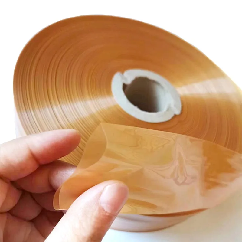 5Mx55mm Food Grade Golden Plastic Sausage Casings for Sausage Shell for Sausage Maker Machine Tools Hot Dog Plastic Casing
