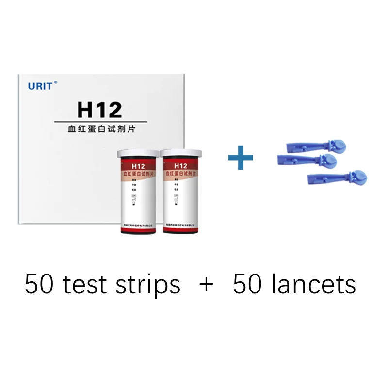 Analyseur d'hémoglobine URIT H12, testeur d'anémie, mesure à domicile, bandelettes de test, lancette