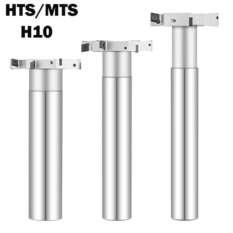 

Thickness 10mm H10 CNC T-groove milling cutter Rod HTS MTS series slotting Rod T-shaped milling cutter shank Slot Carbide insert