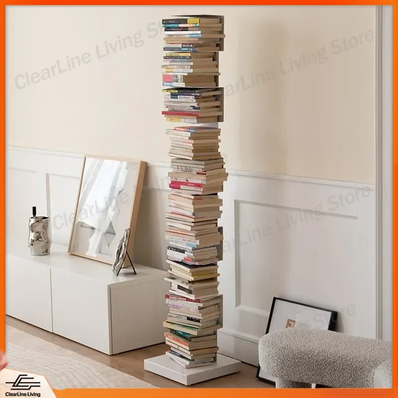 for Invisible Bookshelf Internet Celebrity Floor Living Room Wrought Iron Corner Bookcase Modern Simple Three Dimensional