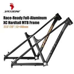 SPEEDONE Racetrack Bike Frame Tapered 26/27.5/29er MTB Ultralight Aluminum Bike Frame Internal Routing 12x148mm Boost Thru Axle