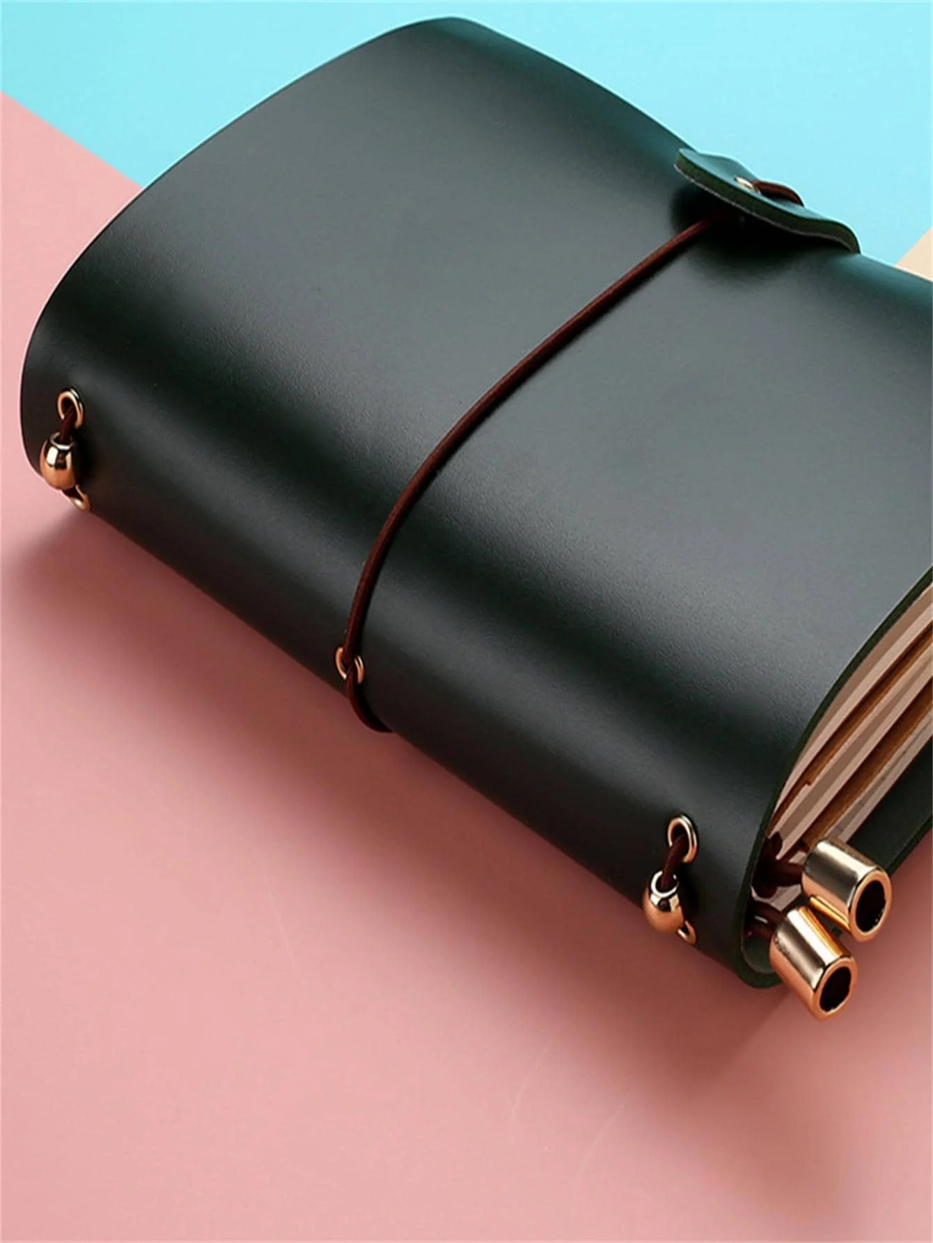 Macaron Farbe A7 Ringo rdner Pu Clip-On Notebook Leder Lose blatt Notebook Cover Notebooks Journal Kawaii Briefpapier