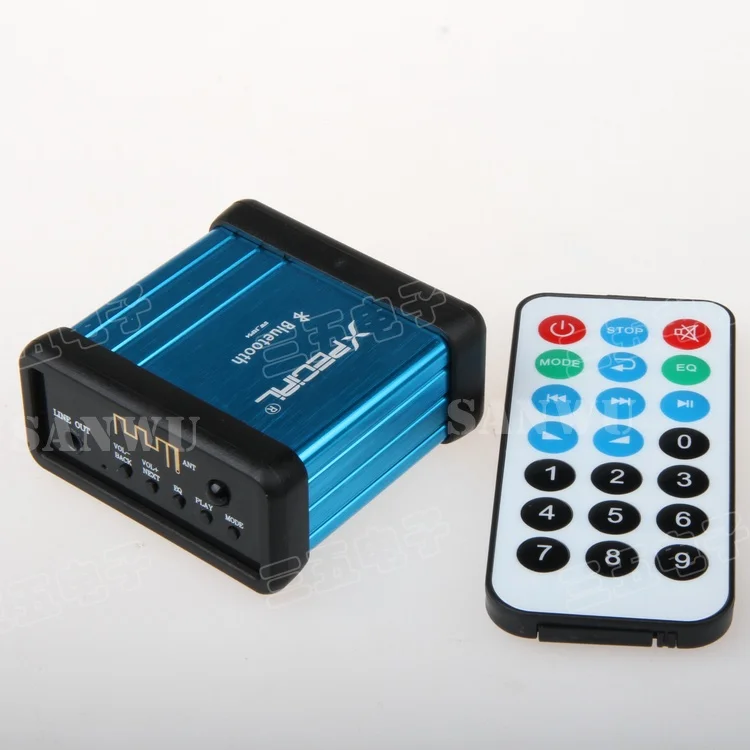 Wireless bluetooth audio receiver Car bluetooth audio amplifier with remote control Modified car bluetooth preamp