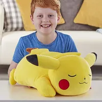 Pikachu Official Pokemon Plush Toy Pillow Adorable Sleeping Pikachu - Ultra-Soft Plush Material 40/45cm