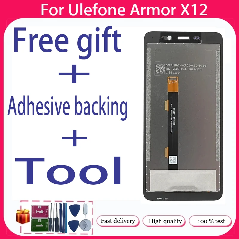 

For Ulefone Armor X12+ LCD Display + Touch Screen+Free adhesive backing+Tool