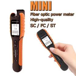 Mini OPM Ciclismo Fibra Óptica Power Meter, ponteiro laser de alta precisão, FC SC ST Cable Tester Ferramentas, medidor de energia, PON, bateria recarregável