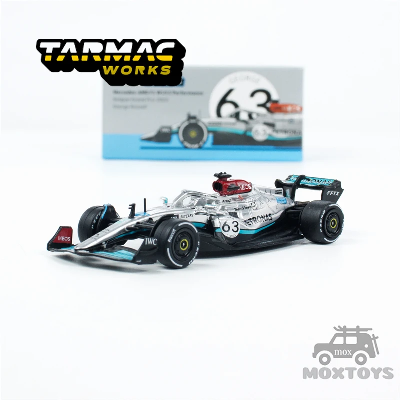 

Tarmac Works 1:64 F1 W13 E Performance Belgian Grand Prix 2022George Russell Diecast Model Car