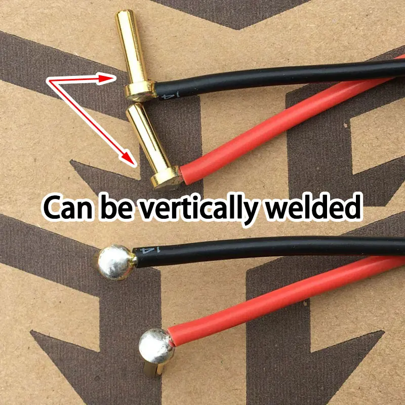 5/10 قطعة 4 مللي متر 5 مللي متر الموز التوصيل الذكور أصيلة Alotted aff مشطوف مستقرة الحالي 40A الذهب تصفيح 5u لسيارة RC #4