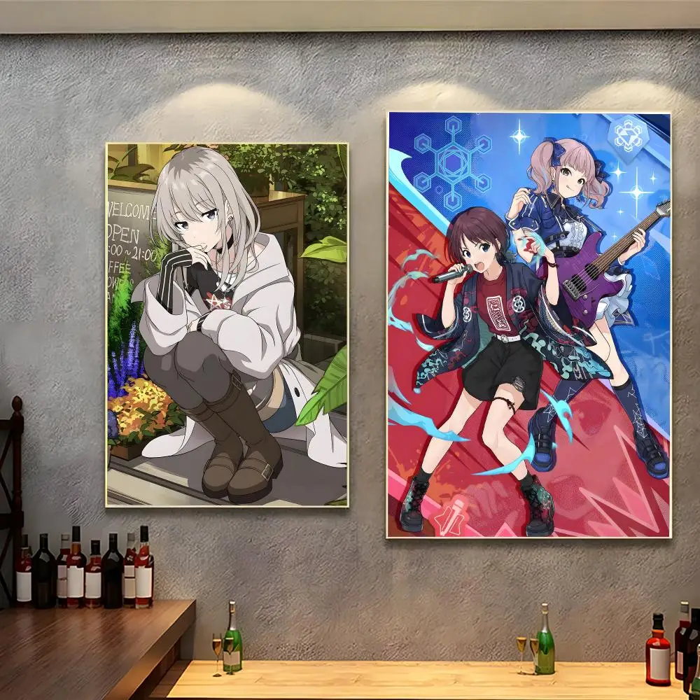anime music G-Girls Band Cry Poster Modern Indoor Wall Decor & Aesthetic Home Space Design