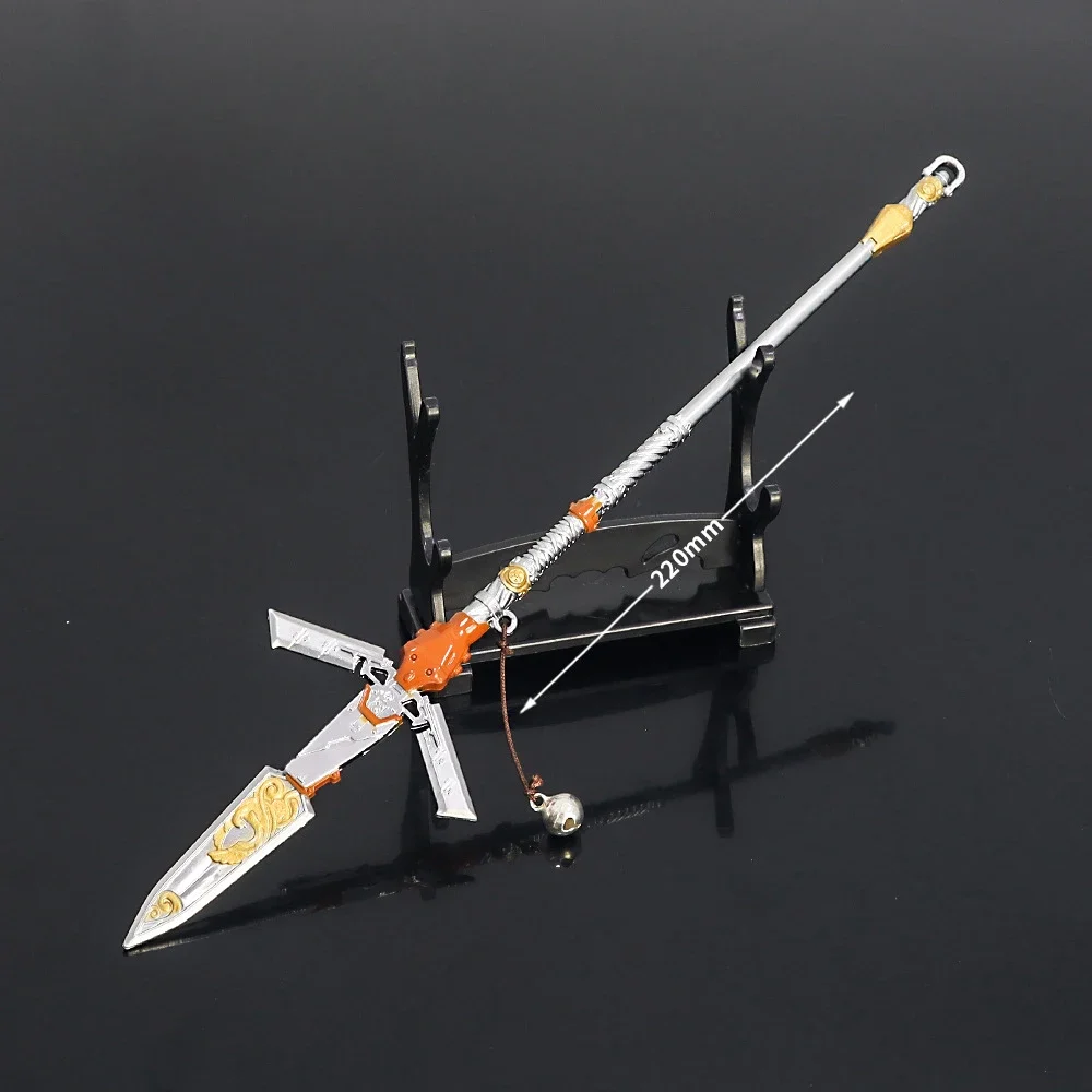 

a 22 cm Apex Legend Valkyrie Heirloom Legacy Spear Octane Metal Material Model Samurai Sword Peryferyjne prezenty dla chłopców Zabawki Gra