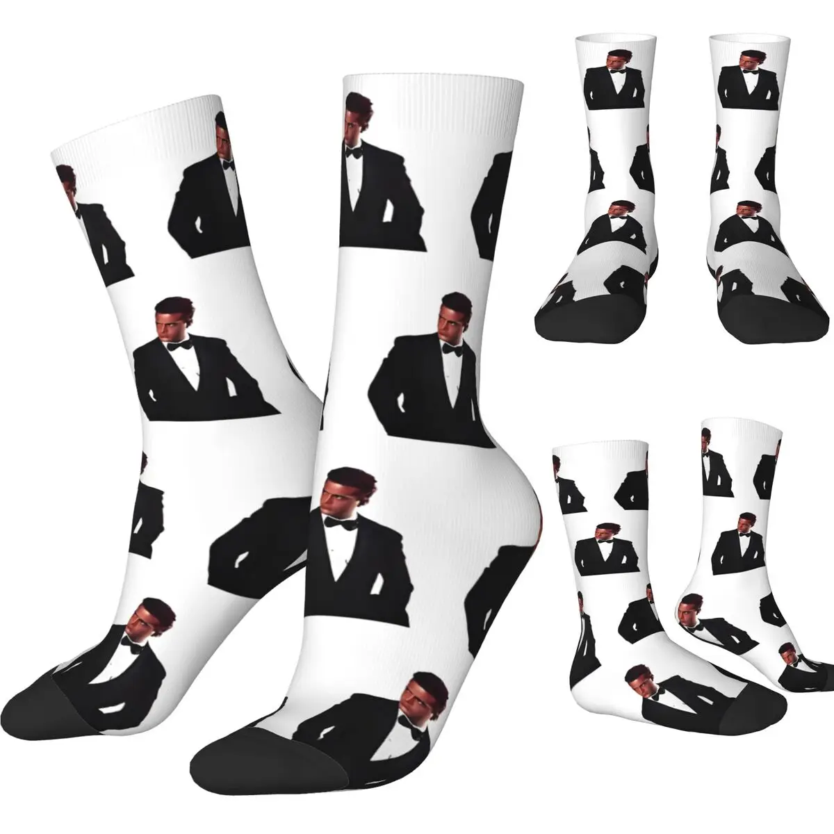 

Men's Socks LUIS MIGUEL tour 2024 Stockings Winter Modern Breathable Socks Pattern Cycling Non Slip Socks